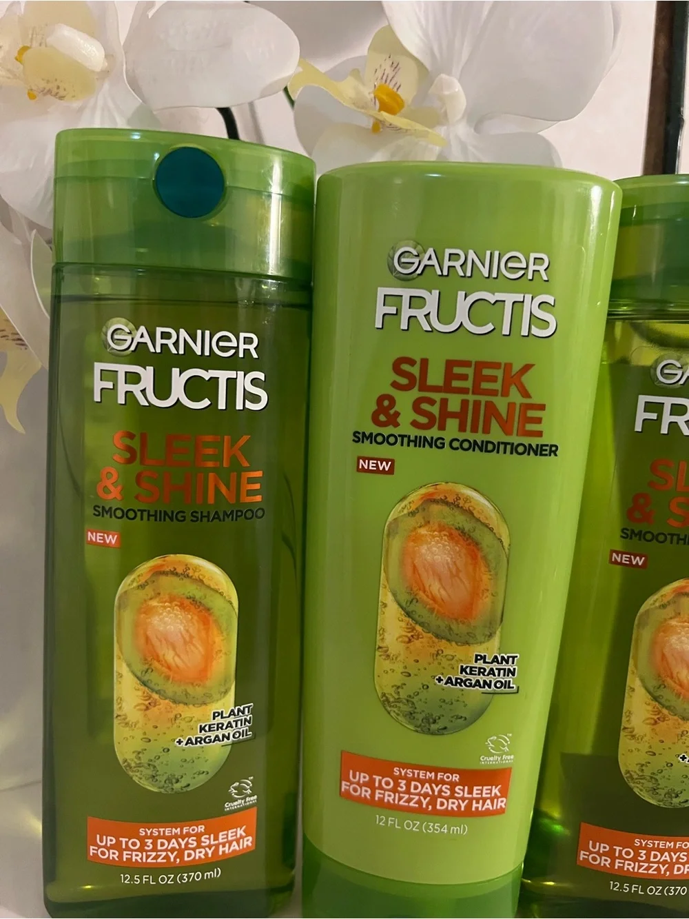 Garnier Fructis Sleek & Shine Green Shampoo & Conditioner Set